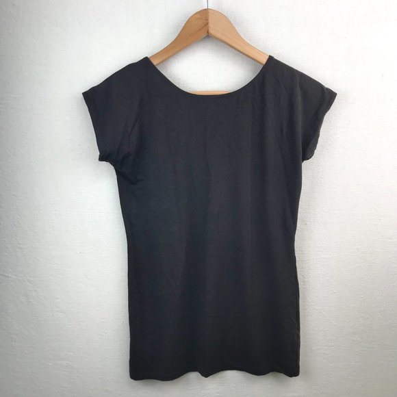 Style & Co Espresso Brown Cap Sleeve Lightweight Top - Picture 9 of 11